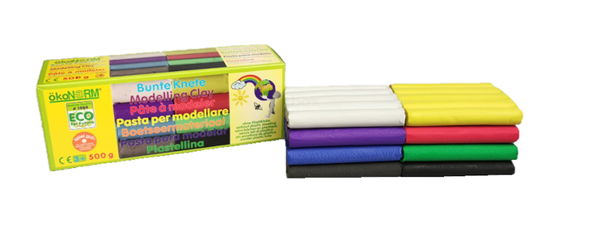Produktfoto zu ÖkoNorm Bunte Knete - 500g