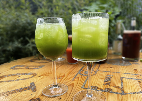 Gurke-Basilikum Spritz