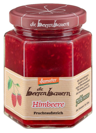 Produktfoto zu Die Beerenbauern - Himbeere Fruchtaufstrich - 200g