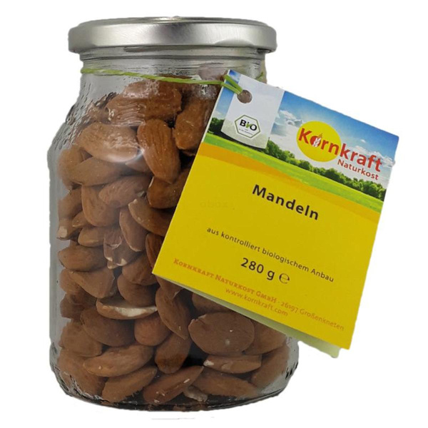 Produktfoto zu Kornkraft - Mandeln im Mehrwegglas - 280g