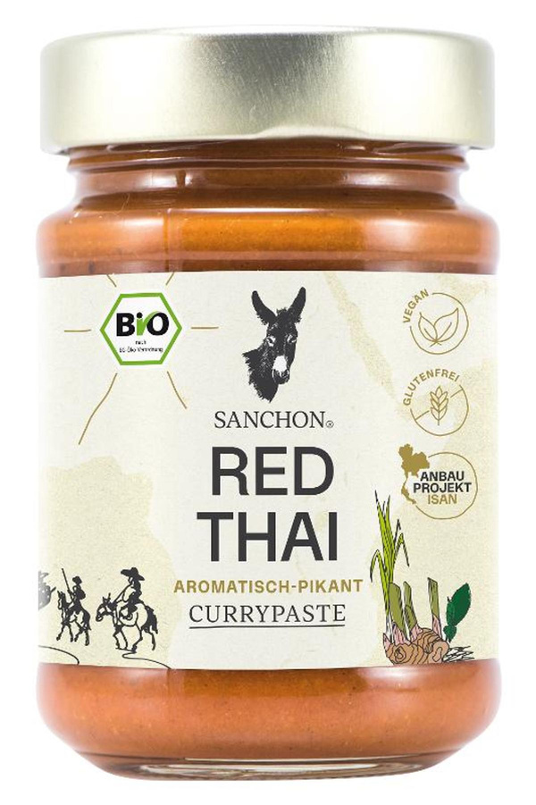Produktfoto zu Sanchon - Currypaste Red Thai - 190g