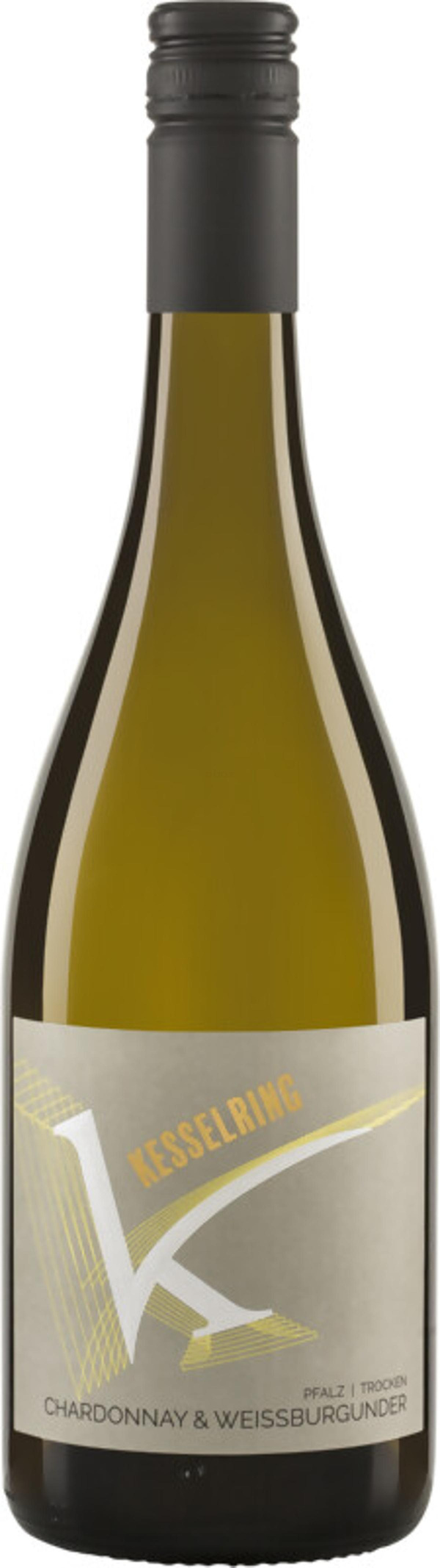 Produktfoto zu Chardonnay-Weißburgunder Pfalz Kesselring, trocken - 0,75l