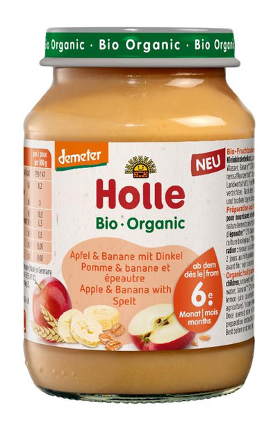 Produktfoto zu Holle - Apfel & Banane mit Dinkel - 190g