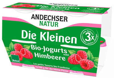 Produktfoto zu Andechser - Die kleinen Joghurts Himbeere - 4x 100g