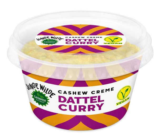 Produktfoto zu Grünhof - Cashew Creme - Dattel Curry - 150g