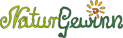 KI generiert: Das Bild zeigt den Schriftzug "NaturGewinn" in grüner, geschwungener Schrift mit einer stilisierten, gelben Sonne als Teil des Buchstabens "G". Es vermittelt einen natürlichen und positiven Eindruck.