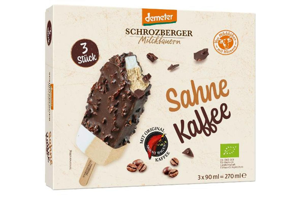 Produktfoto zu Schrozberger - Sahne Kaffee Stieleis - 270ml (3 Stück)