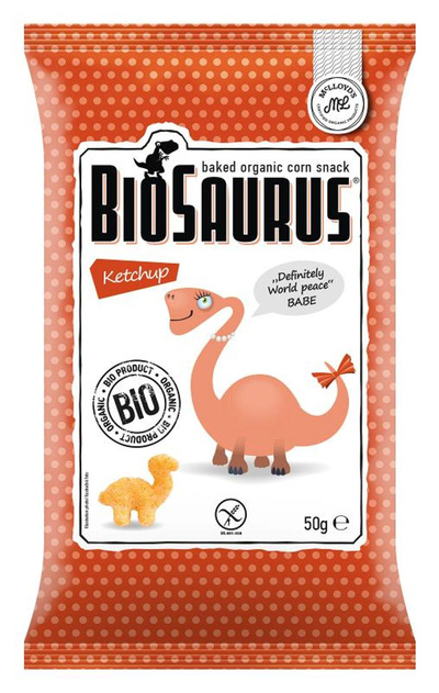 Produktfoto zu Biosaurus - Maischips Ketchup, glutenfrei - 50g