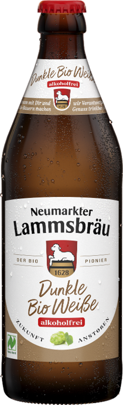 Produktfoto zu Lammsbräu - Dunkle Weiße alkoholfrei - 0,5l
