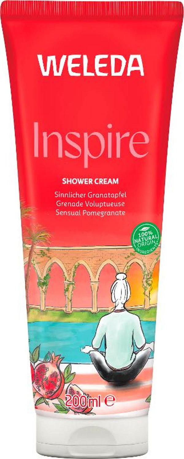 Produktfoto zu Weleda - Inspire Schönheitsdusche Granatapfel - 200ml