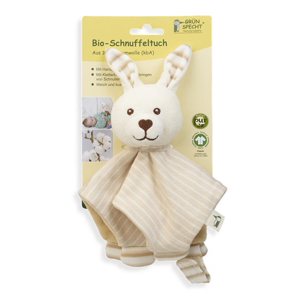 Produktfoto zu Grünspecht Schnuffeltuch Hase - 1 Stück