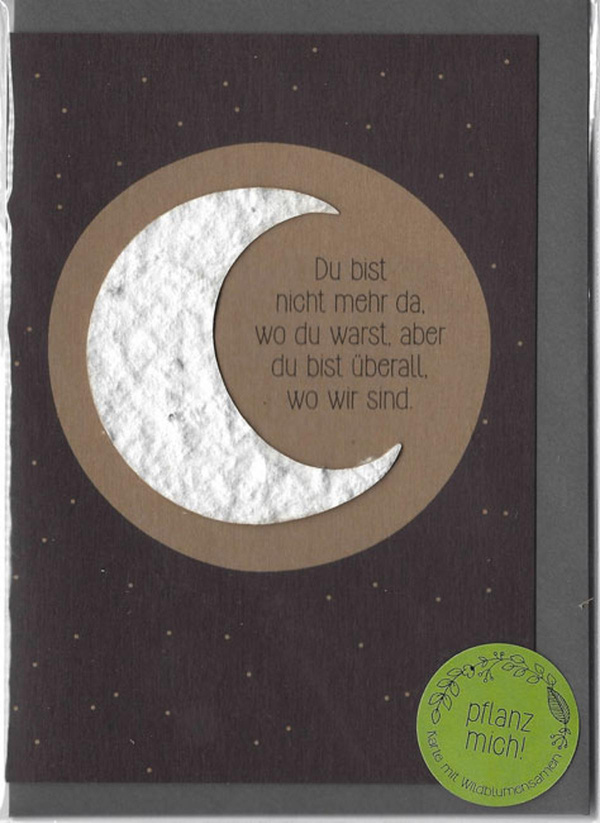 Produktfoto zu Stadtgärtner - Trauerkarte, Du bist nicht mehr da