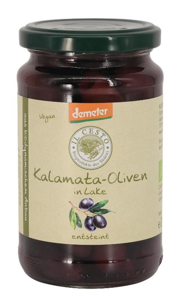 Produktfoto zu Il Cesto - Kalamata Oliven im Glas - 315g