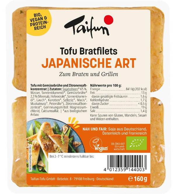 Produktfoto zu Taifun - Bratfilets Japanische Art - 160g