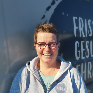 Gudrun - im Fahrerteam  beim Bioboten