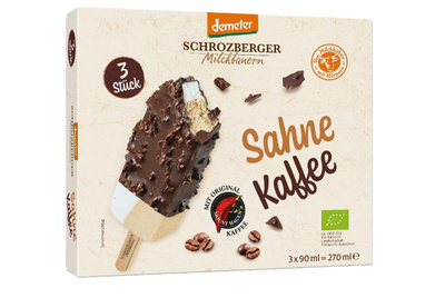 Produktfoto zu Schrozberger - Sahne Kaffee Stieleis - 270ml (3 Stück)