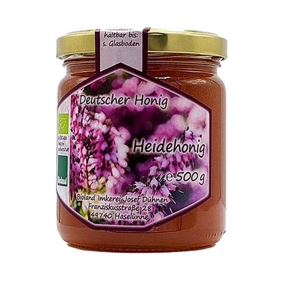 Produktfoto zu Imkerei Josef Dühnen - Heidehonig - 500g