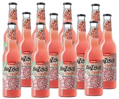 Produktfoto zu Voelkel - Bio Zisch Rhabarber - 12 x 0,33l