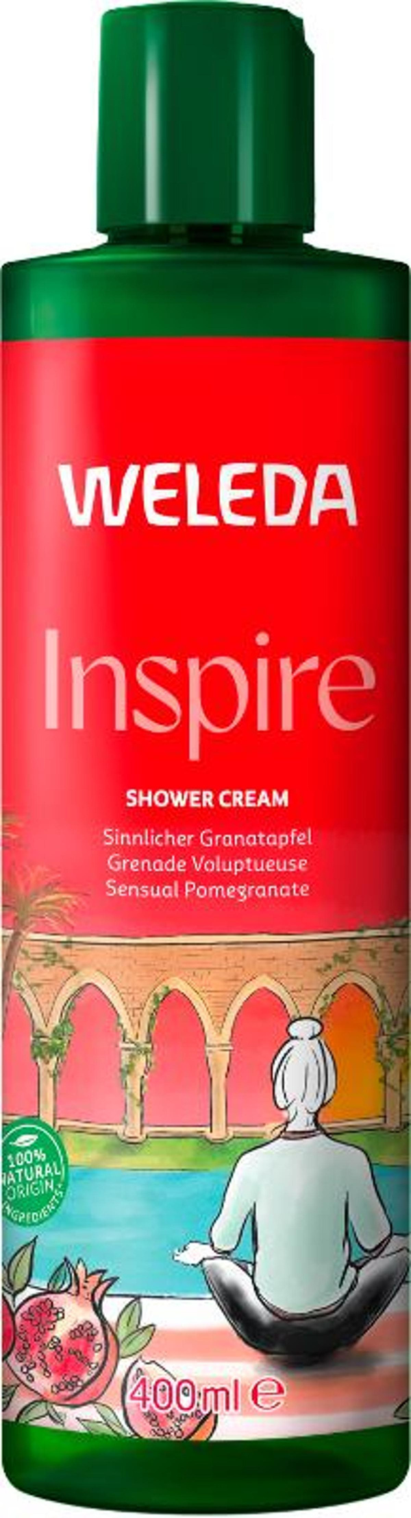 Produktfoto zu Weleda - Inspire Shower Cream Granatapfel - 400ml