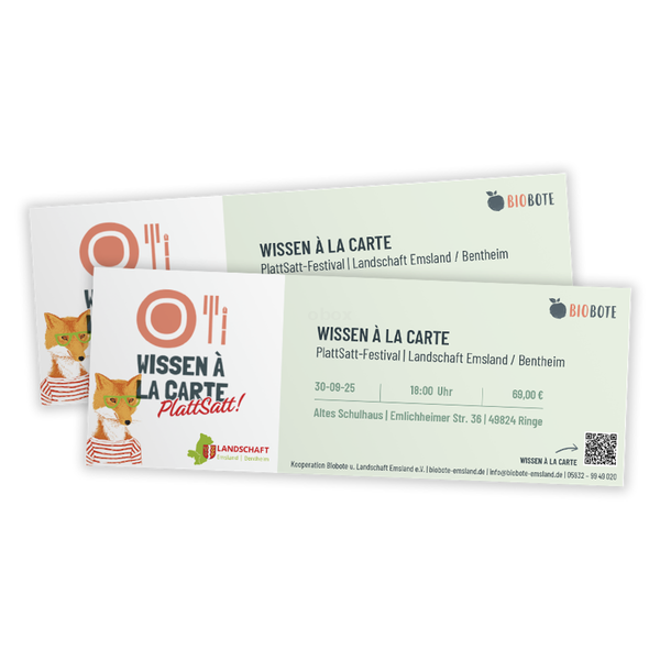 Produktfoto zu Ticket - Wissen à la carte - PlattSatt