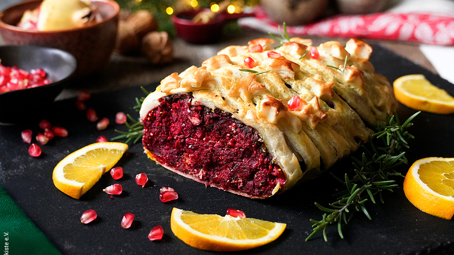 Rezeptbild für 212. Rote Bete Wellington (vegan)