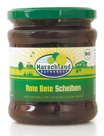 Produktfoto zu Marschland - Rote Bete Scheiben - 330g