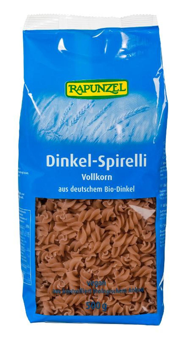 Produktfoto zu Rapunzel - Dinkel-Spirelli Vollkorn - 500g