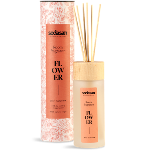 Produktfoto zu Sodasan - Raumduft Flower, Rose - 200ml