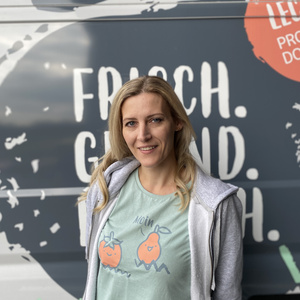 Helene -Fahrerin beim Bioboten