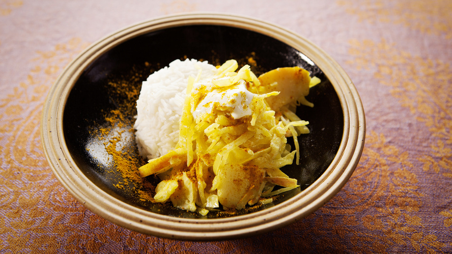 Rezeptbild für 238. Saftige Curry-Kohl-Pfanne mit Basmatireis