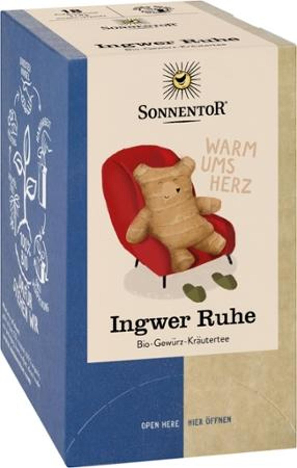 Produktfoto zu Sonnentor Ingwer Ruhe Tee - 18 x 1,8g