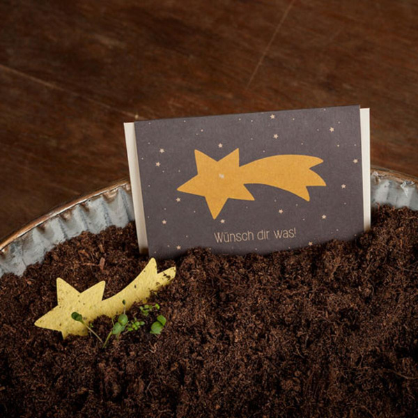 Produktfoto zu Stadtgärtner - Grußkarte, Wünsch Dir was