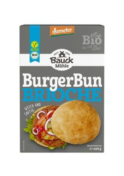Produktfoto zu Bauckhof - Burger Bun brioche Backmischung - 400g
