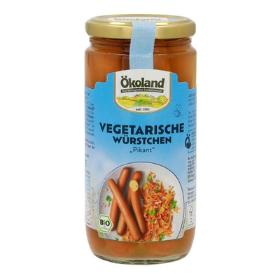 Produktfoto zu Ökoland - Vegetarische Würstchen pikant - 200g