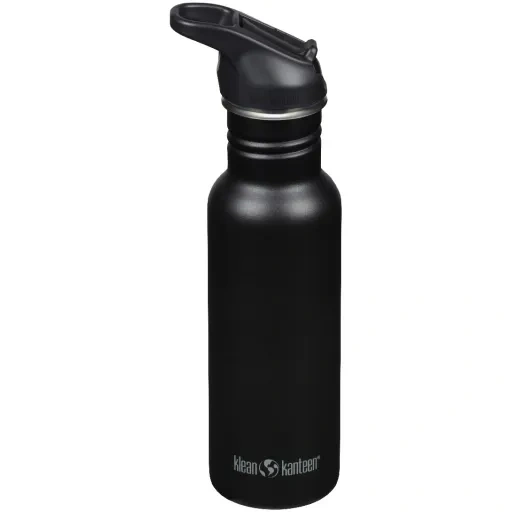 Produktfoto zu Edelstahl-Trinkflasche Classic, Black - 532ml