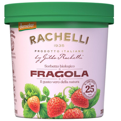 Produktfoto zu Gildo Rachelli - Erdbeersorbet Eis - 500ml