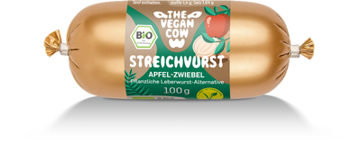 Produktfoto zu The vegan cow - Streichvurst Apfel-Zwiebel, vegan - 100g