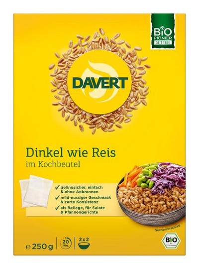 Produktfoto zu Davert Dinkel wie Reis - 250g