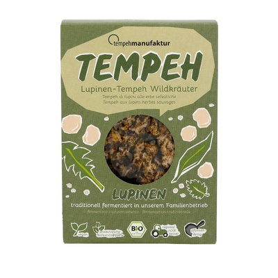 Produktfoto zu tempehmanufaktur - Tempeh Lupinen Wildkräuter - 170g