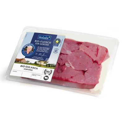 Produktfoto zu bioladen - Gulasch vom Rind - ca. 400g