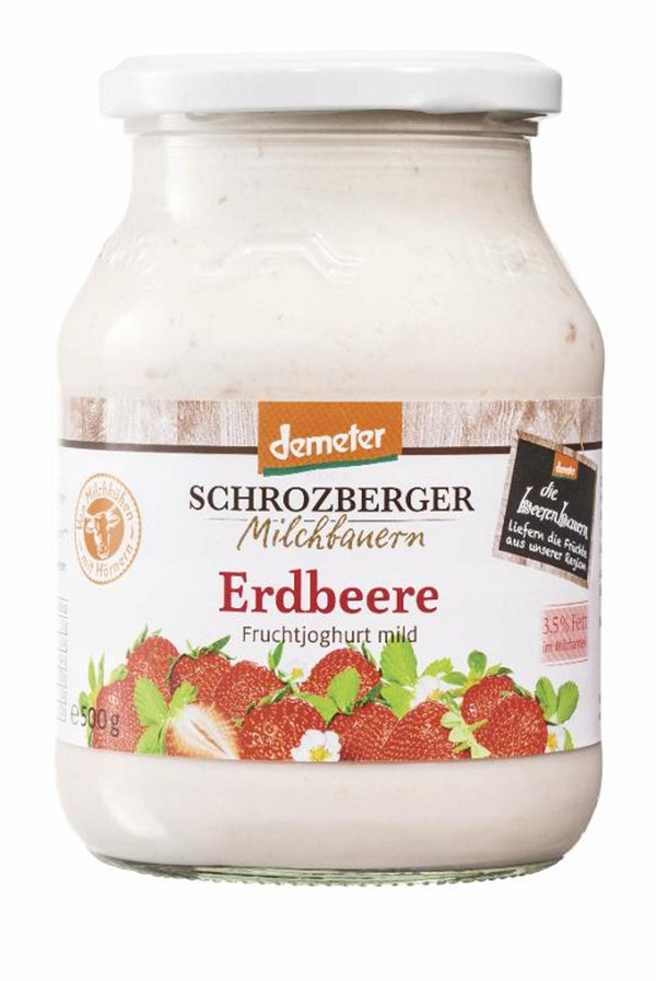 Produktfoto zu Schrozberger - Joghurt Erdbeere, 3,5% - 500g