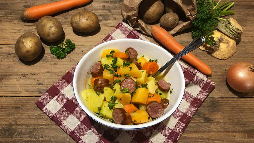 Rezeptbild für 305. Steckrüben-Eintopf mit Räucherlingen