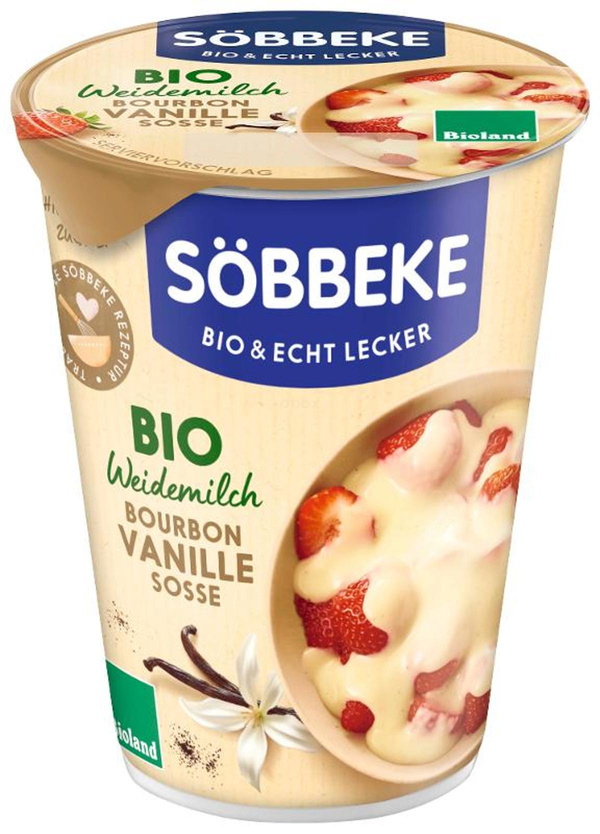 Produktfoto zu Söbbeke - Bourbon Vanille Soße mit Sahne - 200g