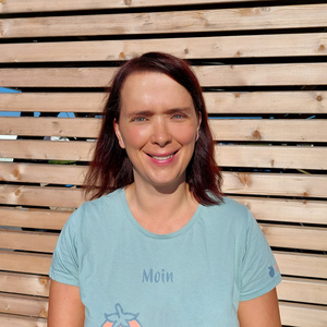 Anne -Fahrerin beim Bioboten