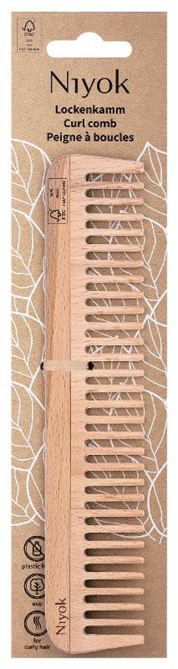 Produktfoto zu Niyok - Lockenkamm aus Holz