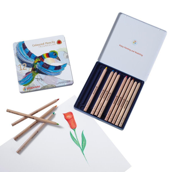 Produktfoto zu Stockmar Buntstifte 12+1 in Etui