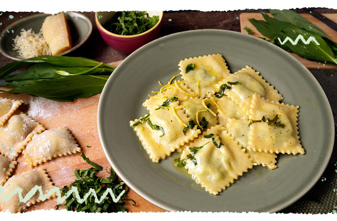 Bärlauch Ravioli