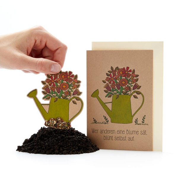 Produktfoto zu Grußkarte - Wer anderen eine Blume sät